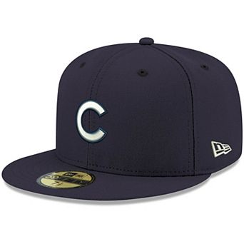 Men's New Era Navy Chicago Cubs Logo White 59FIFTY Fitted Hat