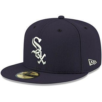 Men's New Era Navy Chicago White Sox Logo White 59FIFTY Fitted Hat