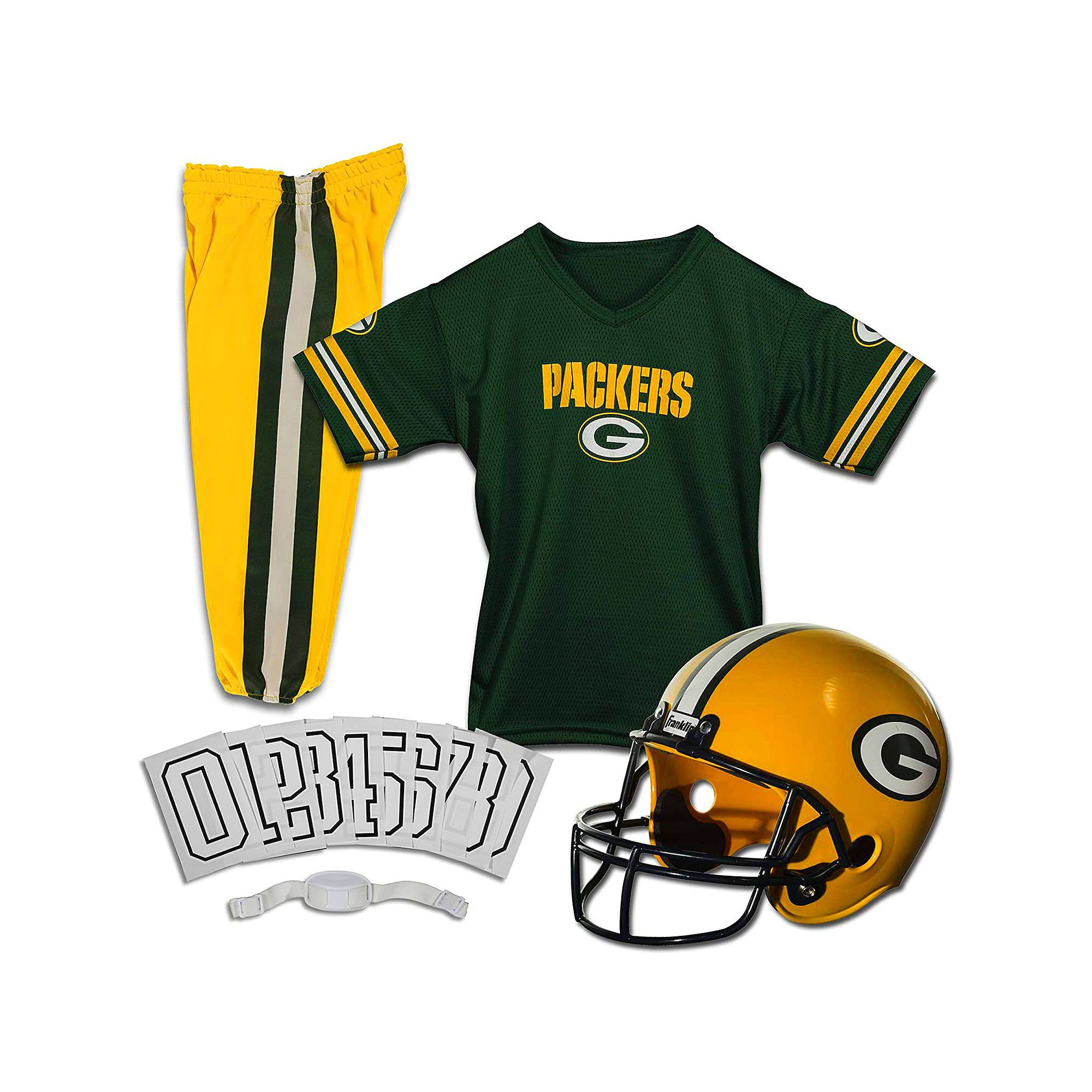 Franklin Sports Green Bay Packers Football Uniform, Team