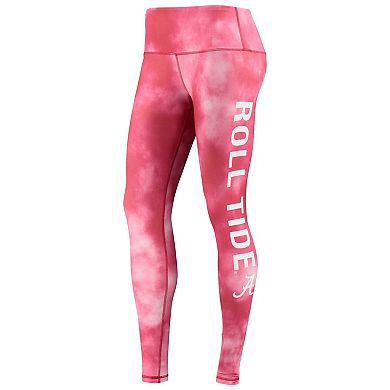 Women's ZooZatz Crimson Alabama Crimson Tide Cloud Dye Mist Leggings