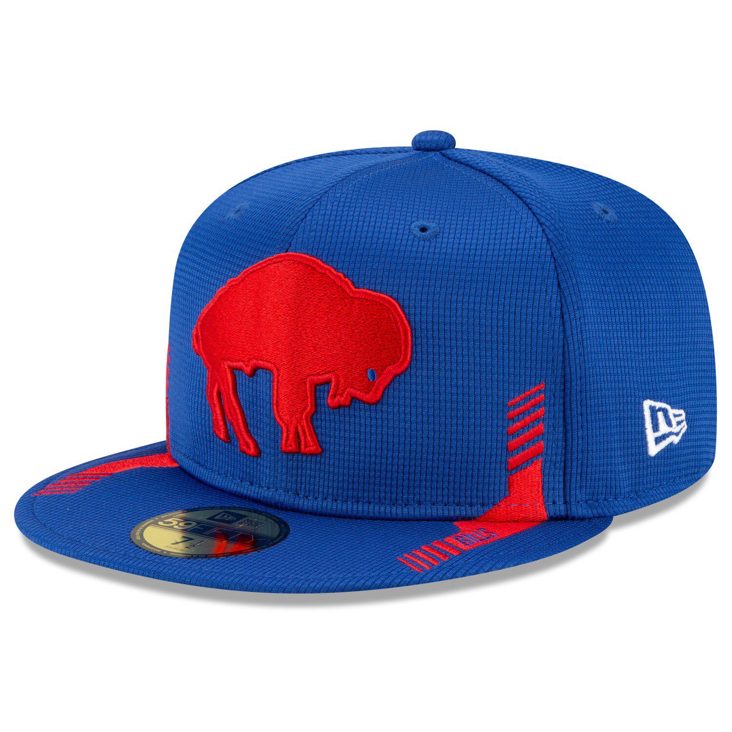 Men's New Era Cream/Royal Buffalo Bills 2022 Sideline 59FIFTY Fitted Hat