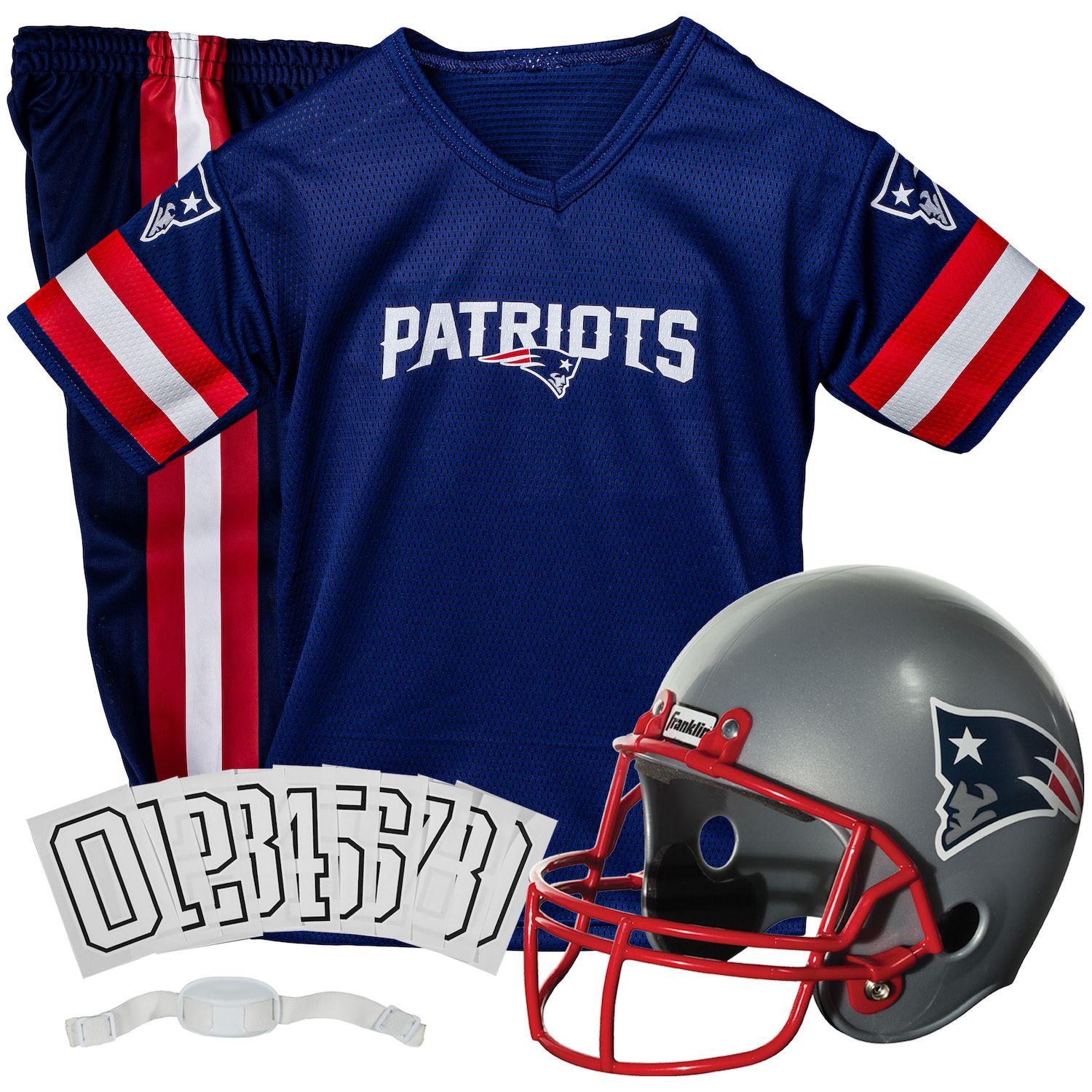 Franklin Sports NFL Youth Football Uniform Set for Boys & Girls - Includes  Helmet, Jersey & Pants with Chinstrap + Numbers