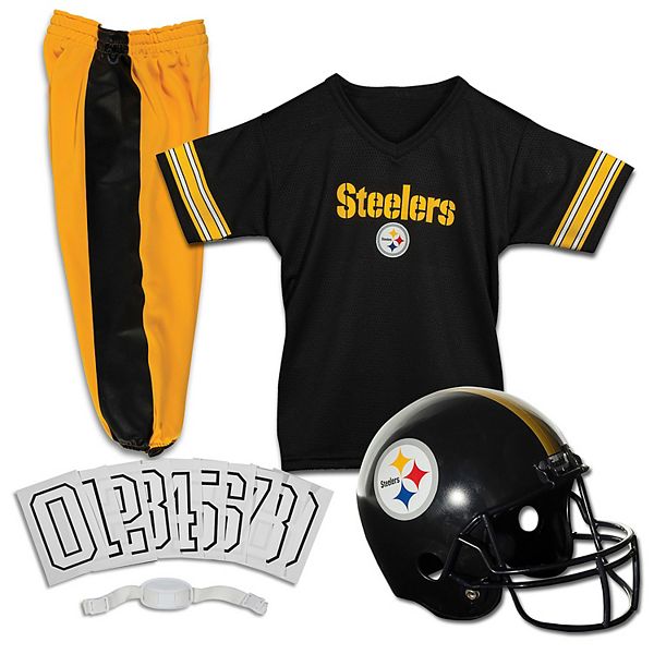 Pittsburgh Steelers Jersey & Helmet Uniform Set