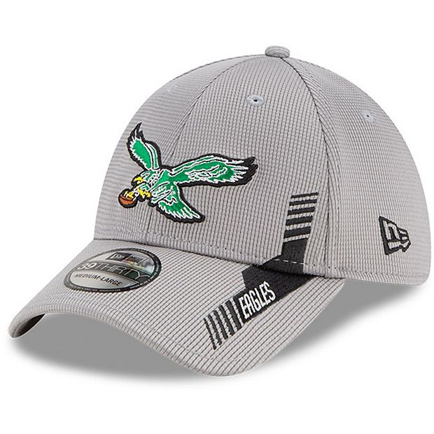 Men's New Era Black Philadelphia Eagles 2021 NFL Sideline Home Logo  39THIRTY Flex Hat