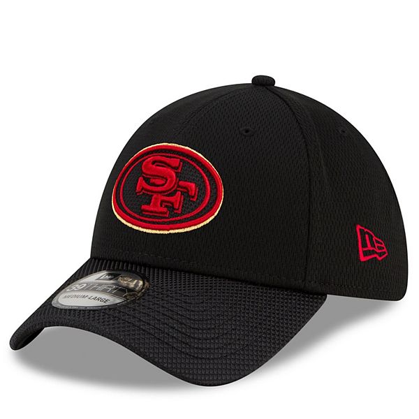 Men's New Era Black San Francisco 49ers 2021 NFL Sideline Road 39THIRTY  Flex Hat