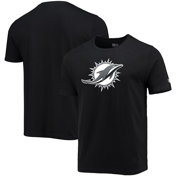 Men's New Era Black Miami Dolphins Team Logo T-Shirt