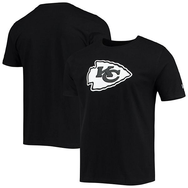 Men's New Era Black Kansas City Chiefs Team Logo T-Shirt