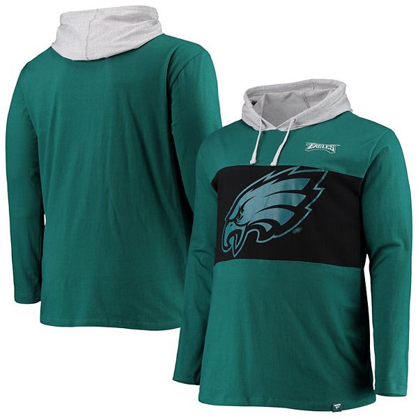 Mens Fanatics Branded Midnight Green Philadelphia Eagles Big And Tall Logo Hoodie Long Sleeve T Shirt 