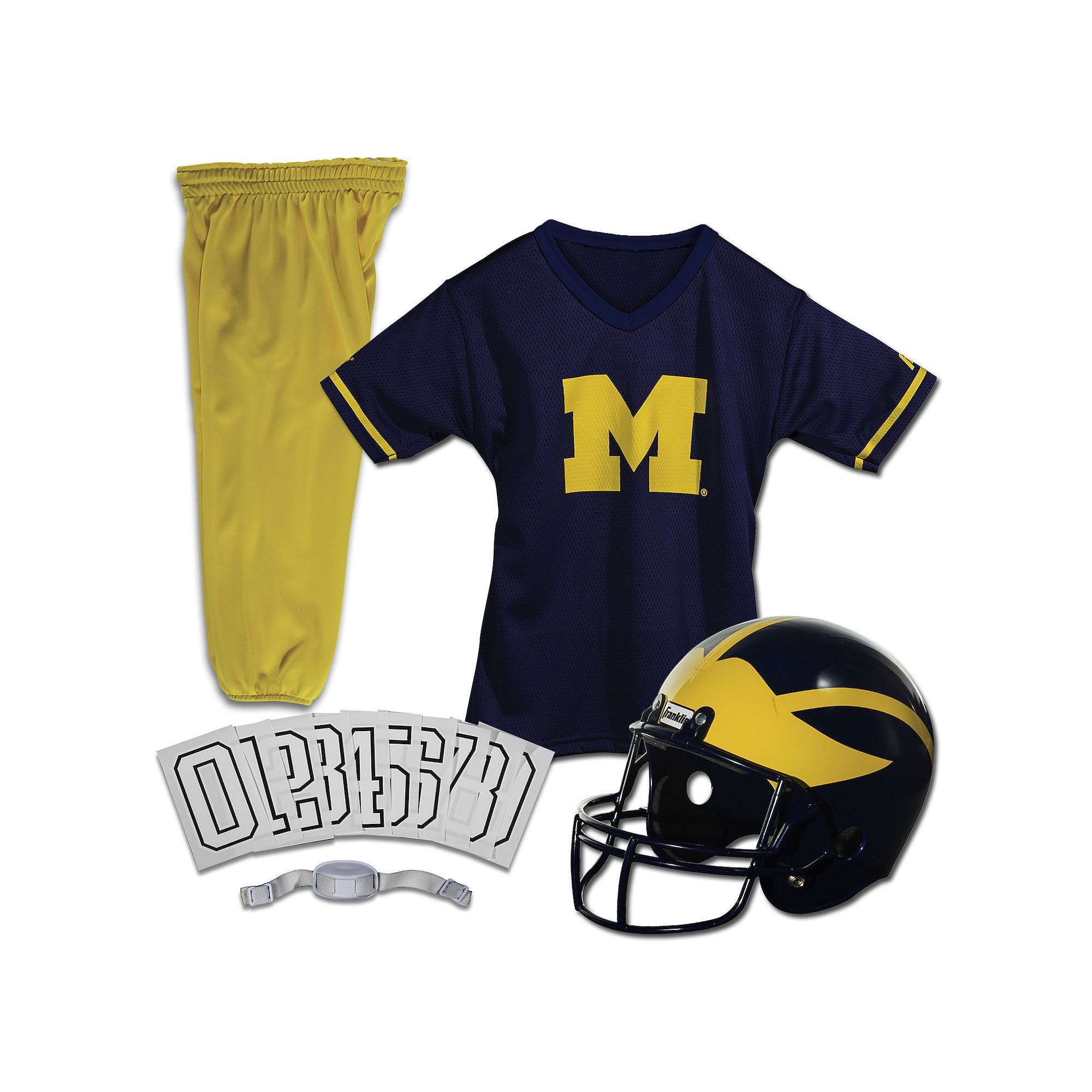 Franklin Sports Michigan Wolverines Football Uniform, Multicolor