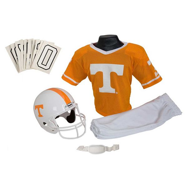 Infant Wes & Willy Tennessee Orange Tennessee Volunteers #16 Football  Uniform Full-Zip Footed Jumper