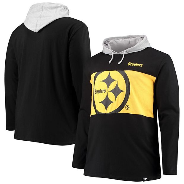 Pittsburgh Steelers Fanatics Branded Women's Over Under Pullover Hoodie -  Black