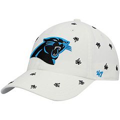 Men's New Era White Carolina Panthers 1997 Pro Bowl Patch Blue Undervisor  59FIFY Fitted Hat