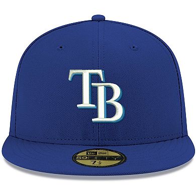 Men's New Era Royal Tampa Bay Rays White Logo 59FIFTY Fitted Hat
