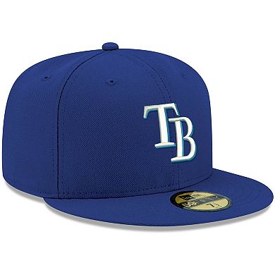 Men's New Era Royal Tampa Bay Rays White Logo 59FIFTY Fitted Hat