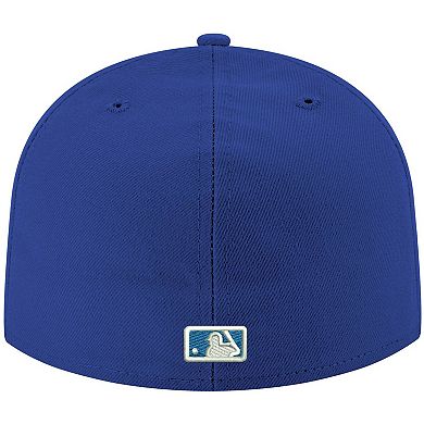 Men's New Era Royal Tampa Bay Rays White Logo 59FIFTY Fitted Hat