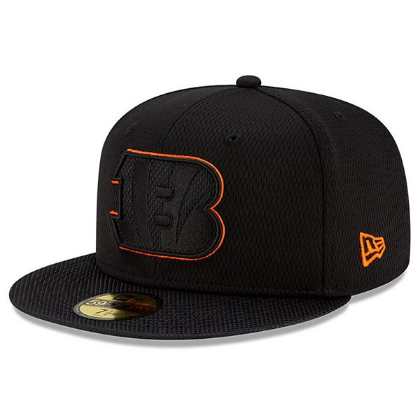 Men's New Era Black Cincinnati Bengals 2021 NFL Sideline Road