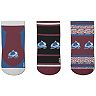 For Bare Feet Colorado Avalanche Cash Three-Pack Ankle Socks