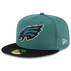 New Era Men's Kelly Green Philadelphia Eagles Throwback 9Fifty Adjustable  Snapback Hat