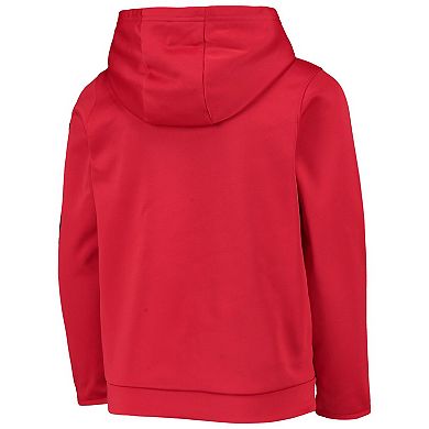 Youth Under Armour Red Cincinnati Bearcats Fleece 2-Hit Pullover Hoodie