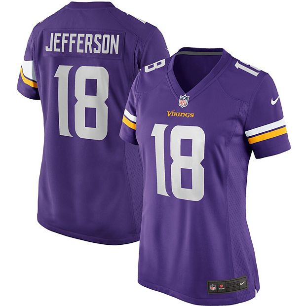 Men's Nike Justin Jefferson White Minnesota Vikings Player Name & Number T- Shirt