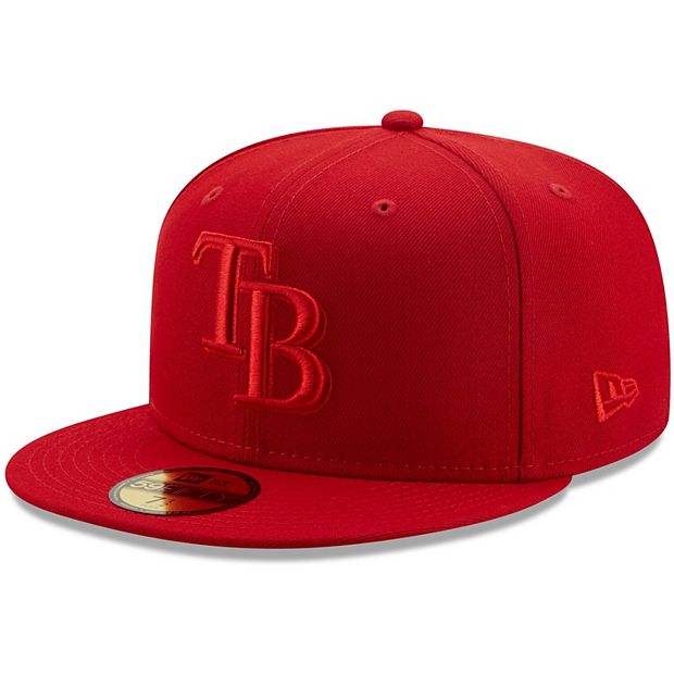 Men's Tampa Bay Rays New Era Black/Scarlet Color Pack 2-Tone 9FIFTY  Snapback Hat