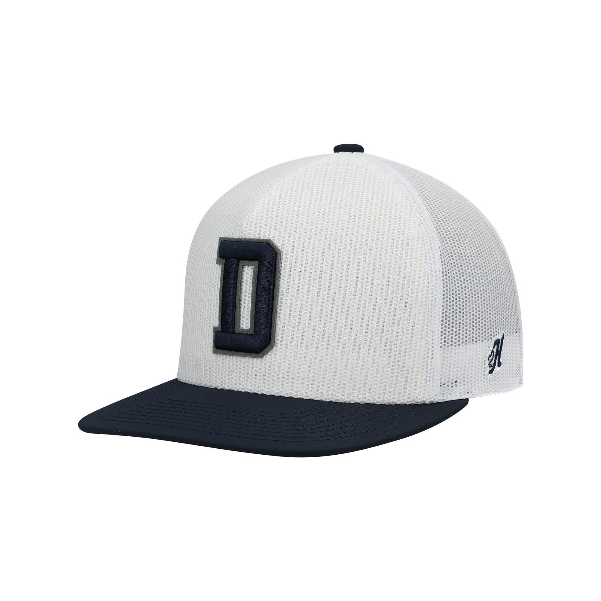Mens HOOey White/Navy Dallas Cowboys Logo Snapback Hat