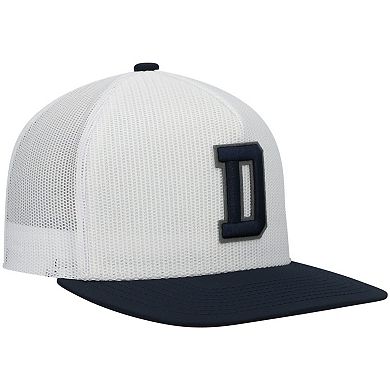 Men's HOOey White/Navy Dallas Cowboys Logo Snapback Hat