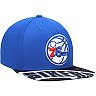 Men's Mitchell & Ness Royal/Black Philadelphia 76ers Slash Century Snapback Hat
