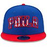 Men's New Era Royal/Red Philadelphia 76ers 2021 NBA Draft On-Stage 9FIFTY Snapback Adjustable Hat