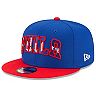 Men's New Era Royal/Red Philadelphia 76ers 2021 NBA Draft On-Stage 9FIFTY Snapback Adjustable Hat