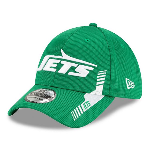 Men's New Era White/Green New York Jets 2023 Sideline 9TWENTY Adjustable Hat