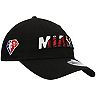 Men's New Era Black Miami Heat 2021 NBA Draft 9TWENTY Adjustable Hat