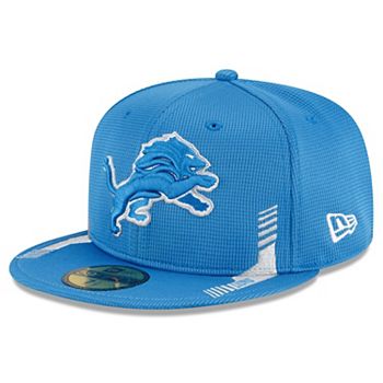 Men's New Era Gray/Blue Detroit Lions 2023 Sideline 59FIFTY Fitted Hat