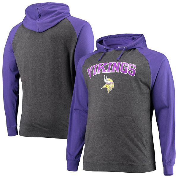 Men's Fanatics Branded Purple/Heathered Charcoal Minnesota Vikings Big ...