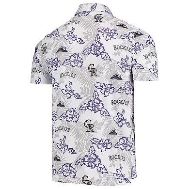 Men's Reyn Spooner White Colorado Rockies Performance Polo