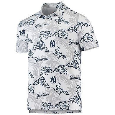 Men's Reyn Spooner White New York Yankees Performance Polo