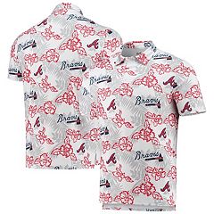 Men's Atlanta Braves Fanatics Branded Charcoal Standard Bearer Space Dye Polo