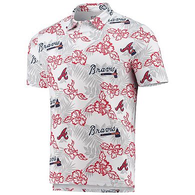 Men's Reyn Spooner White Atlanta Braves Performance Polo