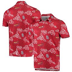 Men's St. Louis Cardinals Nike Red Stripe Polo