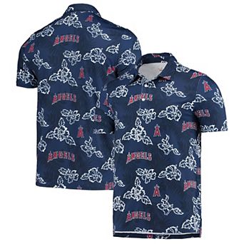 Men's Reyn Spooner Navy Los Angeles Angels Performance Polo