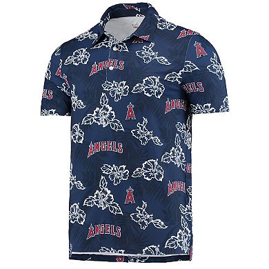 Men's Reyn Spooner Navy Los Angeles Angels Performance Polo