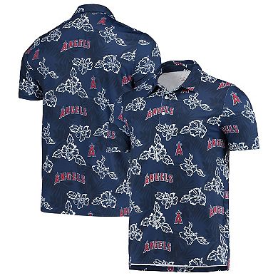 Men's Reyn Spooner Navy Los Angeles Angels Performance Polo