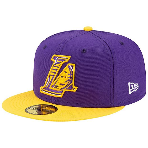 Los Angeles Lakers New Era Icon 59FIFTY Fitted Hat - Purple