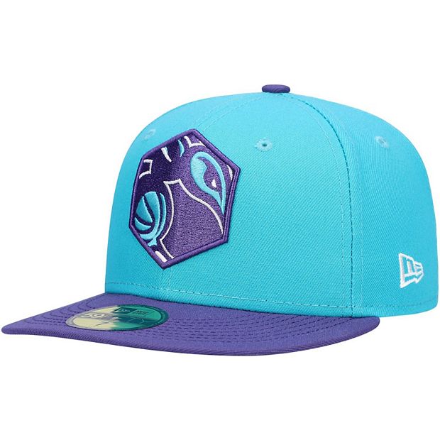 New Era Men's Charlotte Hornets-NBA-59Fifty Fitted Hat, Teal / 7