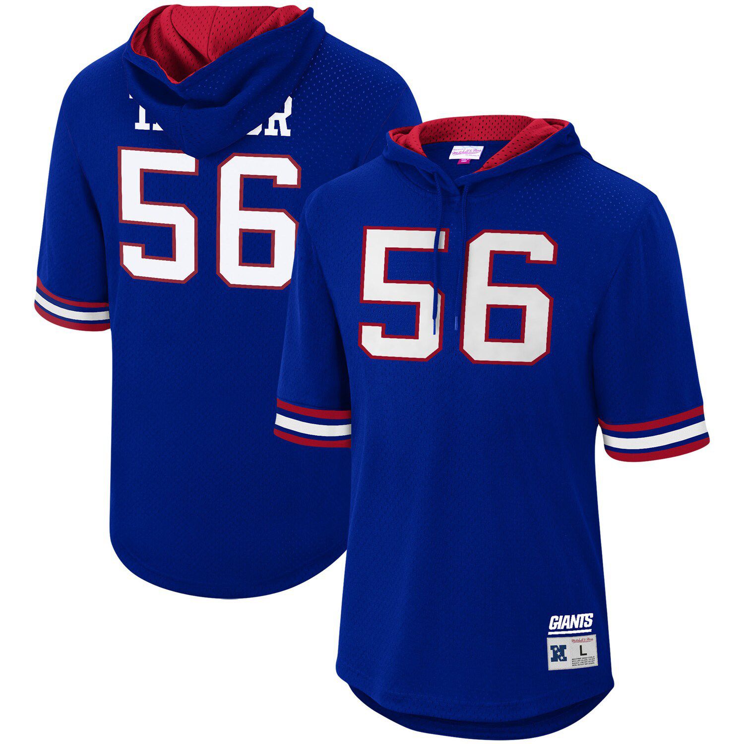 Men's Mitchell & Ness Lawrence Taylor Royal/White New York Giants 1986 Split Legacy Replica Jersey