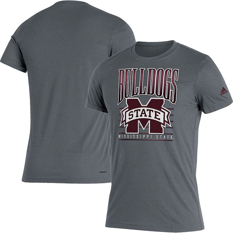 Mens adidas Gray Mississippi State Bulldogs Tri-Blend T-Shirt, Size: Small