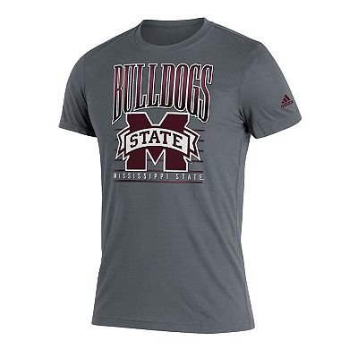 Men's adidas Gray Mississippi State Bulldogs Tri-Blend T-Shirt