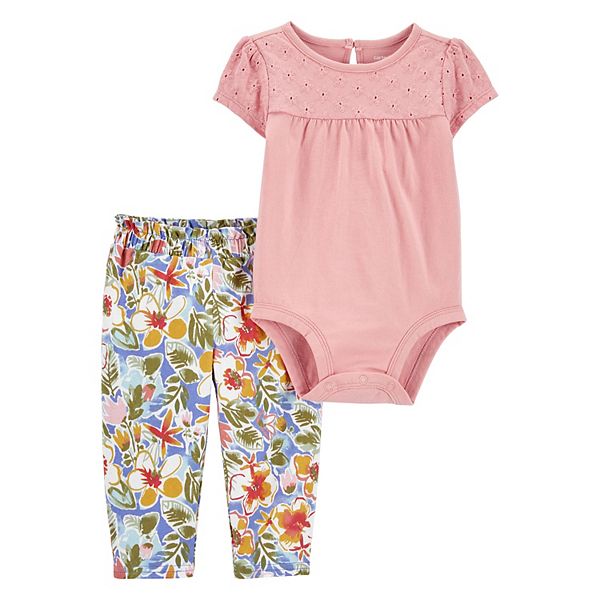 Carter's Infant Girls 2-Piece Bodysuit Pant Set - 1Q102110-6M