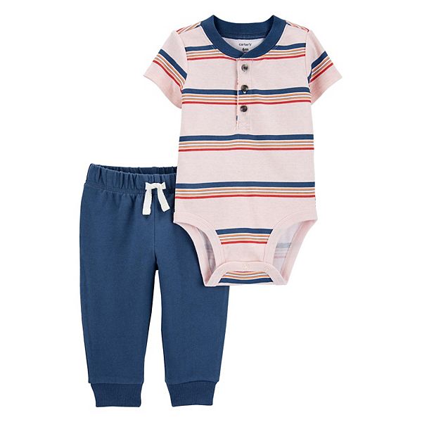 Baby Boy Carter's 2-Piece Striped Bodysuit Pant Set