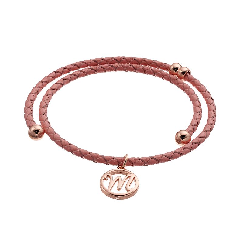 48764564 City Luxe Initial Disc Leather Wrap Bracelet, Wome sku 48764564